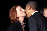 Julia Gillard and Barack Obama meet at APEC.
