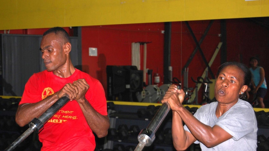 Athletes from PNG training for 2015 Pacific Games
