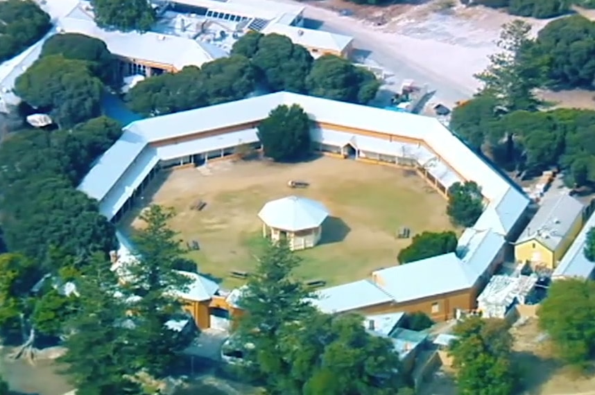 An aerial of a resort on Rottnest Island.