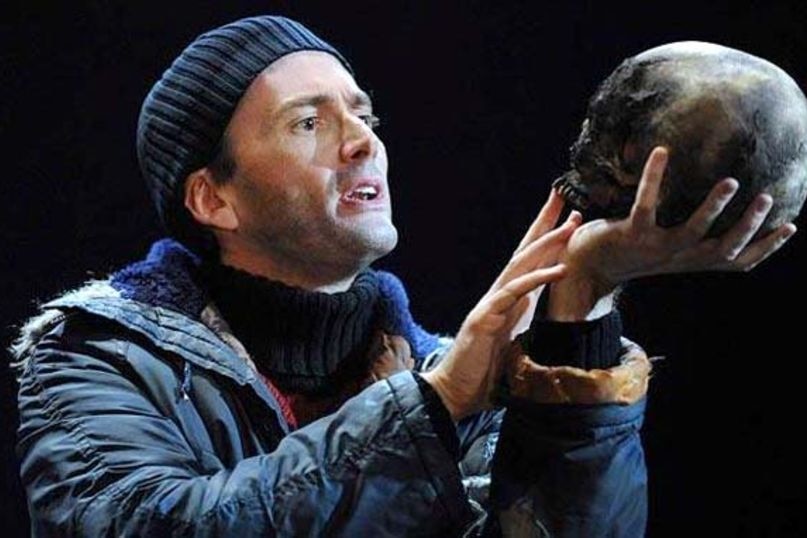 Actor David Tennant, in Hamlet