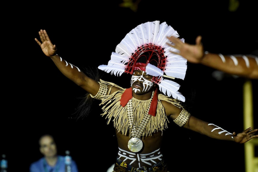 Bamaga Dance Group performs for Abbott