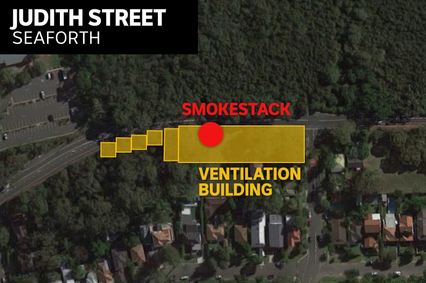 Plans for a smokestack at Judith Street in Seaforth are detailed in secret architectural designs seen by the ABC and Fairfax.