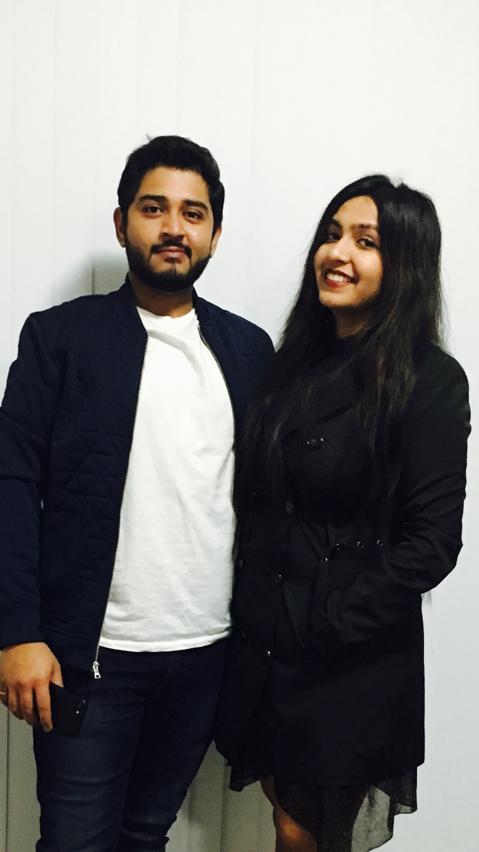 Shivang and his wife Krimja Desai