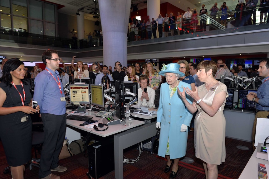 Queen opens new BBC headquarters