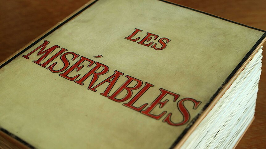 Cover of the original manuscript of Les Miserables