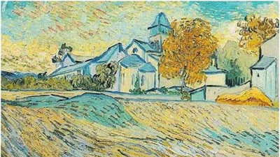 View Of The Asylum And Chapel Of Saint-Remy by Van Gogh