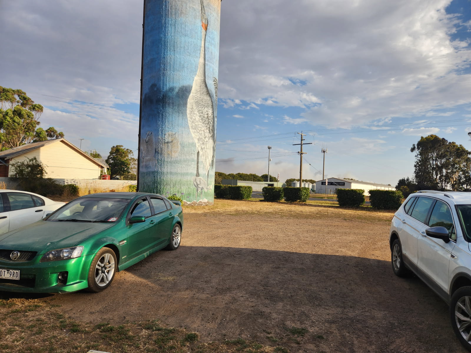 El humo avanza hacia la pequeña comunidad de Lismore.