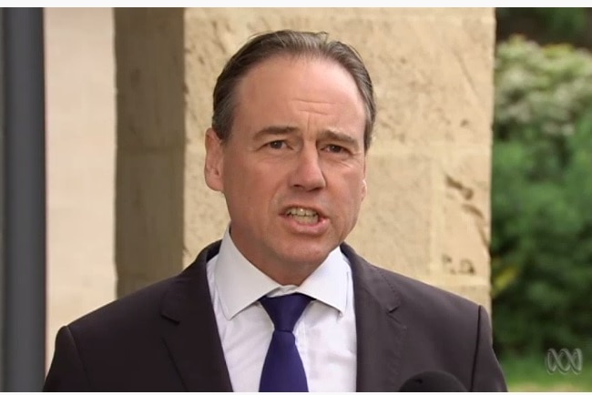 Federal Health Minister Greg Hunt