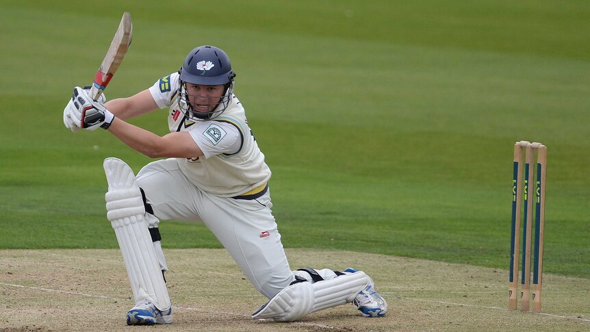 Yorkshire's Gary Ballance plays during a County Championship against Middlesex.