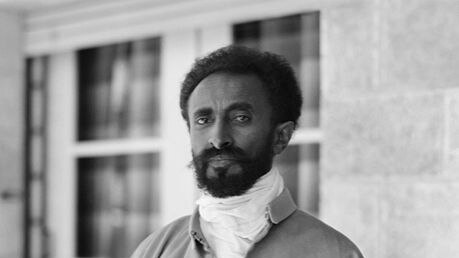 Haile Selassie I, emperor of Ethiopia.