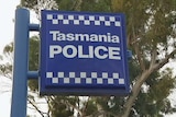 Sign outside Tasmanian police station.