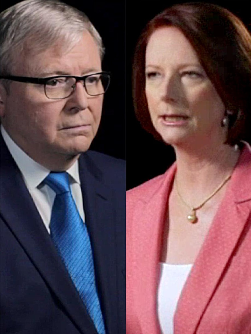 Kevin Rudd and Julia Gillard