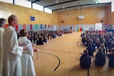 The four Riverland Catholic primary schools celebrate mass as part of Catholic Education Week in May.