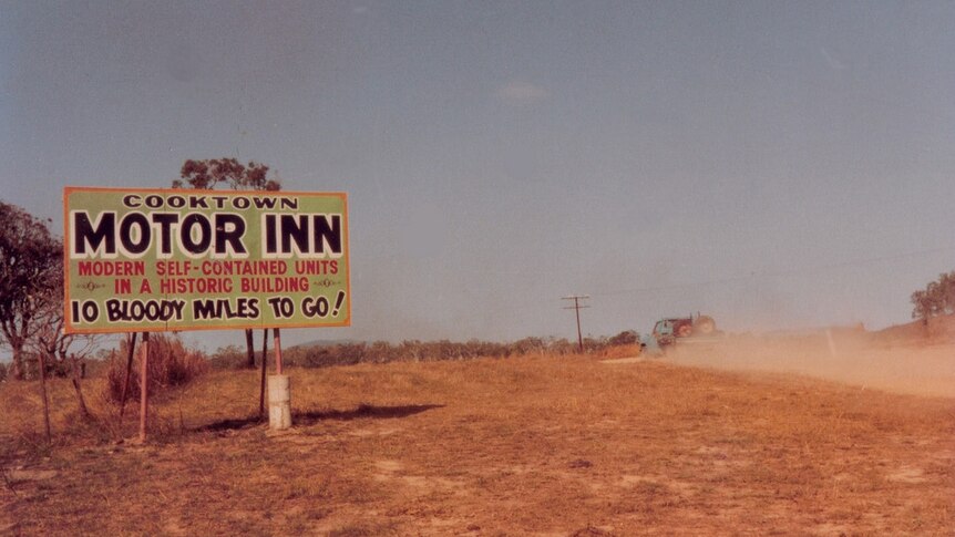 A sign just outside Cooktown in north Queensland