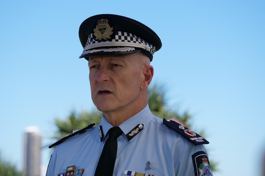 Queensland Police Service Deputy Commissioner Steve Gollschewski speaks at COVID-19 media conference