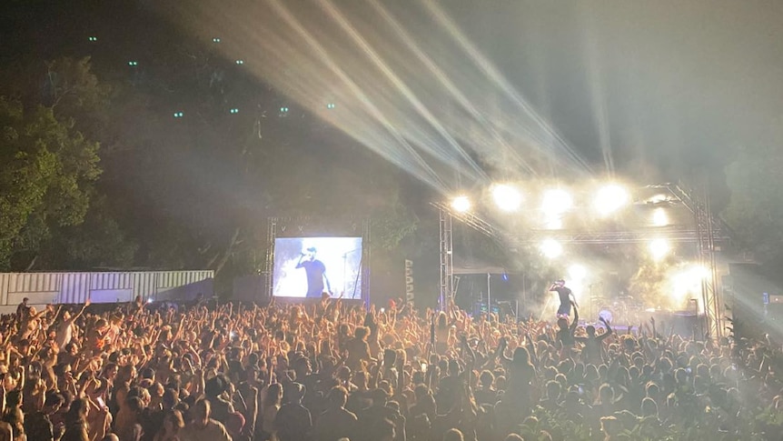 Image of Illy performing at Darwin's Rebound Festival