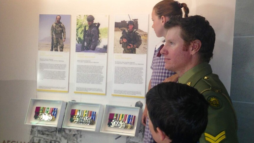 Corporal Daniel Keighran has eight medals on show in the Australian War Memorial's Hall of Valour.