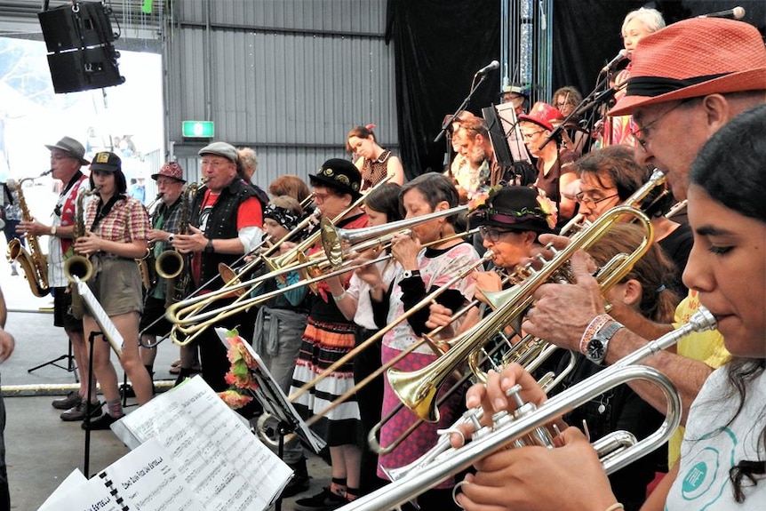 Musicians at the Illawarra Folk Festival