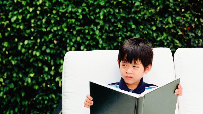 Asian boy reading a book (Thinkstock: Valueline)