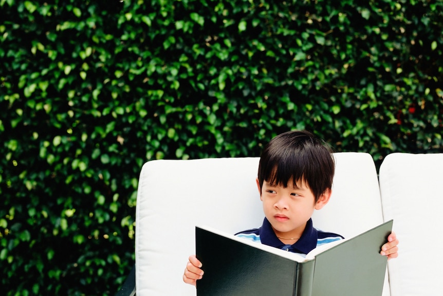 Asian boy reading a book (Thinkstock: Valueline)