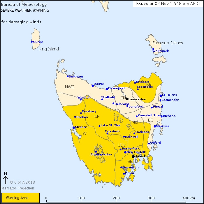 BOM warning map