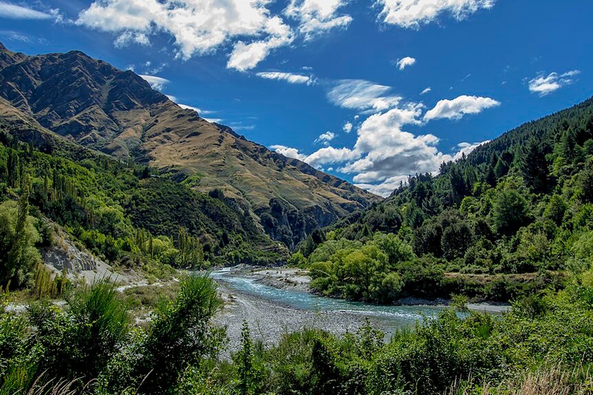 A generic image of a portion of the Shotover River