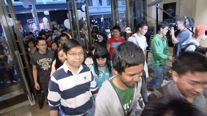 Boxing Day shoppers, Sydney.