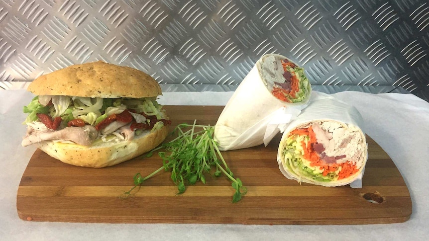 Gawler South Bakery wraps and sandwiches