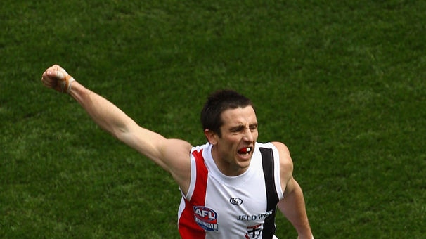 Stephen Milne celebrates the Saints' opening goal