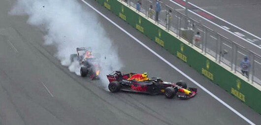 F1 Red Bull Chief Orders Daniel Ricciardo And Max Verstappen To Apologise After Crash In Azerbaijan Abc News