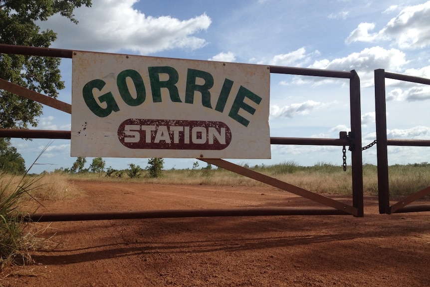 Sign on the driveway into Gorrie Station