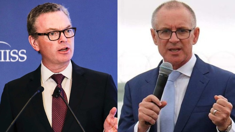 Composite image of former federal frontbencher Christopher Pyne and former SA premier Jay Weatherill.