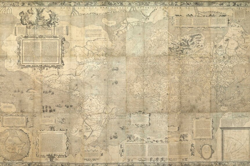 A new and augmented representation of the world amended for the use of navigation, 1569. Gerard Mercator (1512-1594).