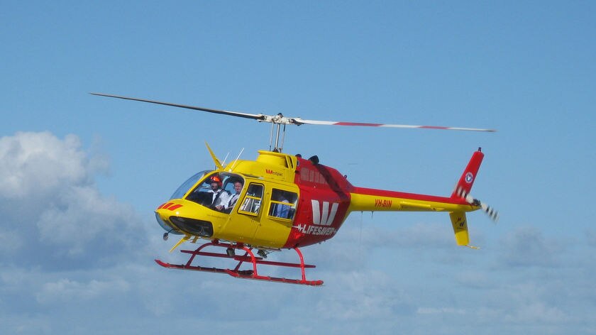 Surf patrol helicopter