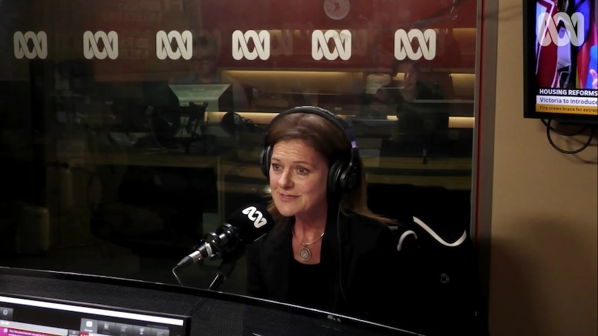 Victorian Planning Minister and Member for Carrum, Sonya Kilkenny, in the studio