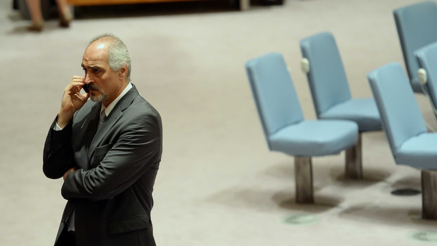 Syria's UN Ambassador Bashar Ja'afari