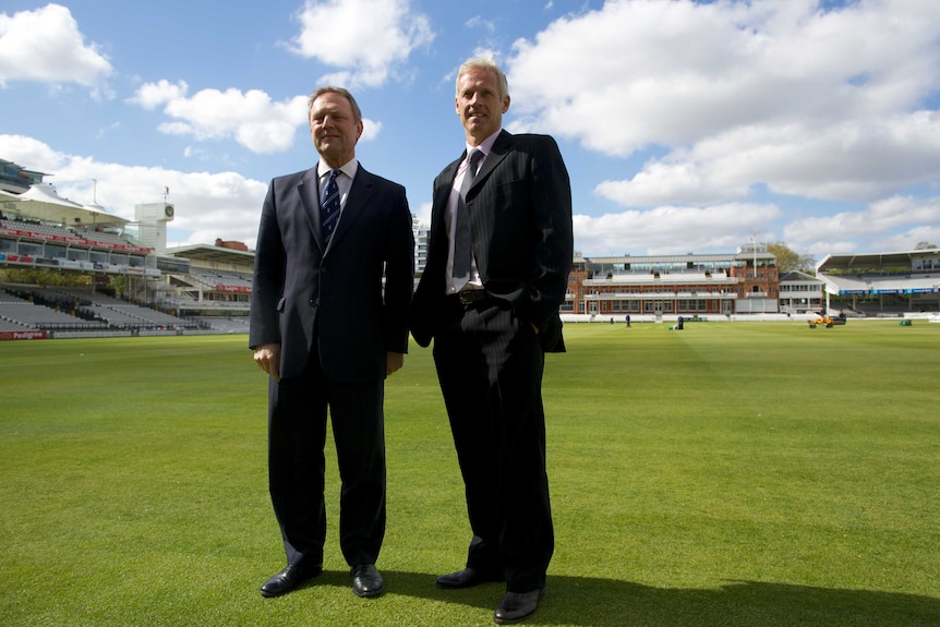 ECB managing director Paul Downton with England coach Peter Moores