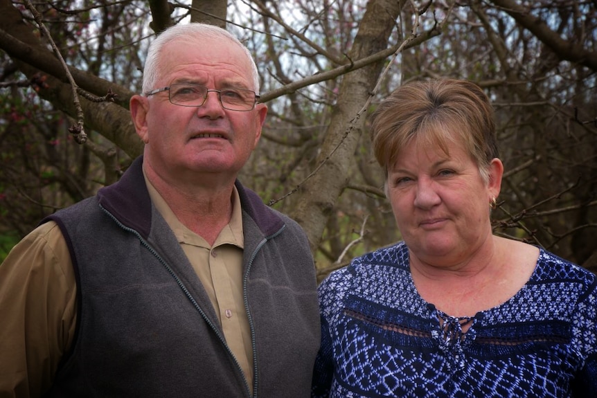 Manjimup growers Kathy and George Grozotis in Manjimup, September 2020.