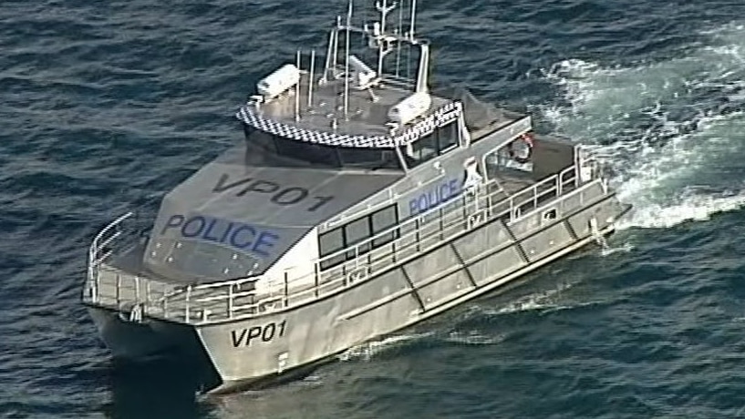 A police boat on Port Phillip Bay.