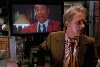 A screenshot from the film Back to the Future.