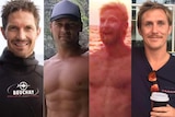 Missing divers Ben Leahy, Eli Tonks, Adam Bidner, and Adam Hoffman.