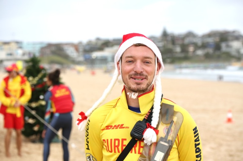 Alex Lincoln-Dodgson is supervising the Christmas Day patrol at Bondi Beach.