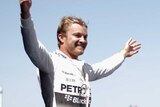 Rosberg celebrates Spanish Grand Prix win