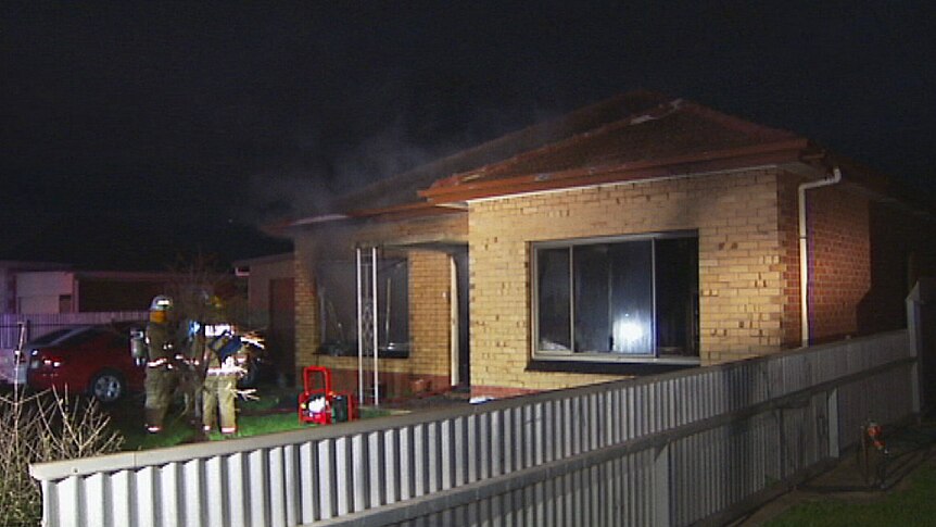 House fire at Hectorville