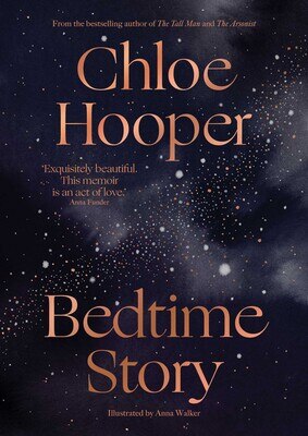 The cover of the book Bedtime Story shows a depiction of a starry night sky.
