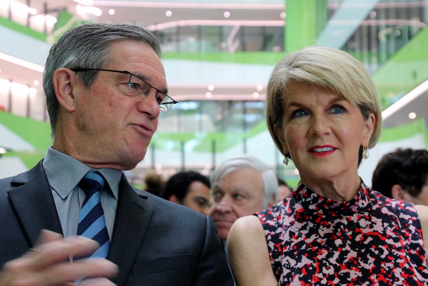 Opposition Leader Mike Nahan and Perth MP Julie Bishop at the opening.