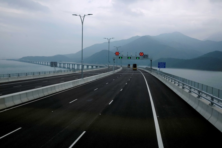 Buses on the world's longest sea crossing.