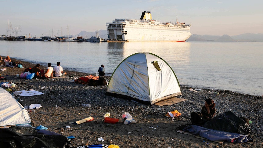 Asylum seekers on Kos