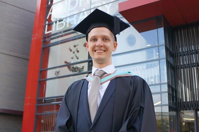 Melbourne man Greig Friday graduated from Monash University as a mechanic engineer in 2012.