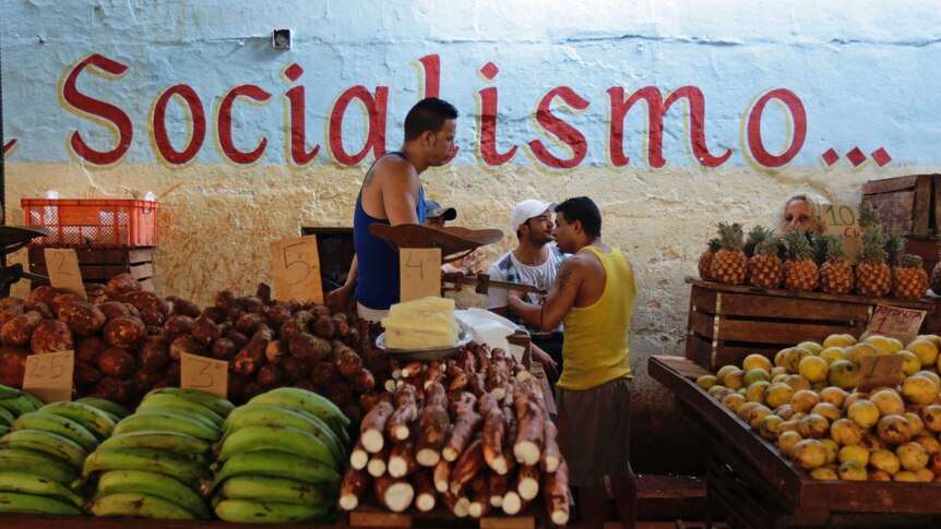 Fruit market in Cuba